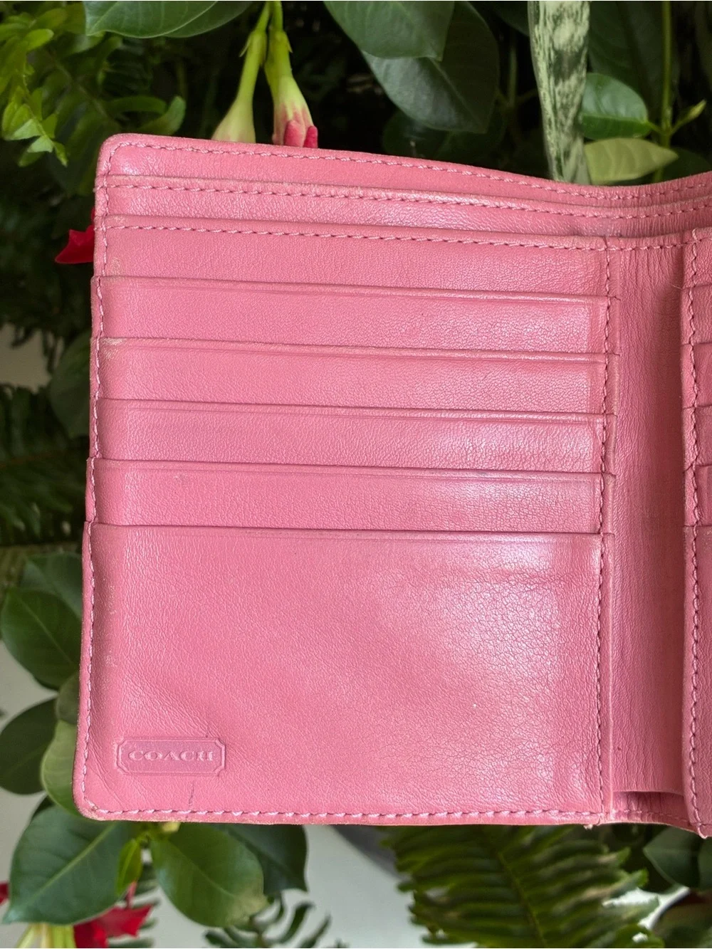 Coach Vintage Soho Flap Leather Wallet Bubblegum Pink